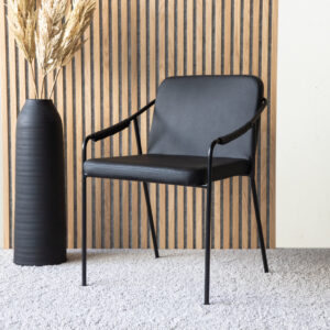 Tvist – Chaise de salle à manger – Noir – 59 x 77 x 53 cm