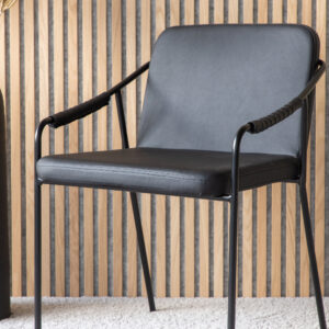 Tvist – Chaise de salle à manger – Noir – 59 x 77 x 53 cm