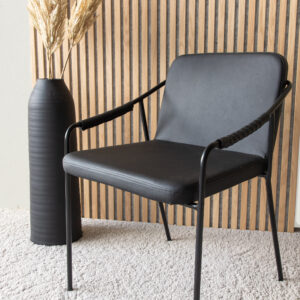 Tvist – Chaise de salle à manger – Noir – 59 x 77 x 53 cm