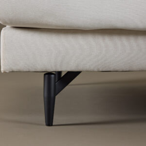 Sofia – Canapé 3 places – Beige, Noir – 86 x 86 x 260 cm