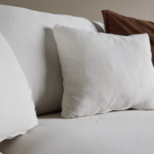 Sofia – Canapé 3 places – Beige, Noir – 86 x 86 x 260 cm