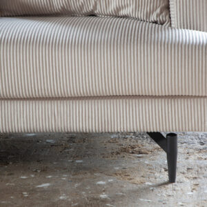 Sofia – Canapé 3 places – Beige, Noir – 86 x 86 x 260 cm