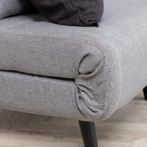 Vicky – Lit pliant – Noir, Gris – 80 x 88 x 70 cm