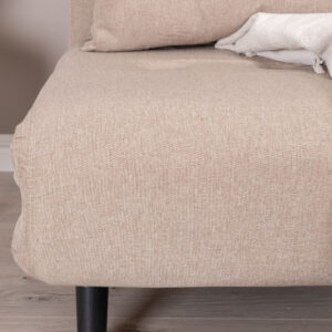 Vicky – Lit pliant – Beige, Noir – 80 x 88 x 70 cm