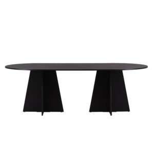 Bootcut – Table à manger ovale – Noir – 230 x 115 cm
