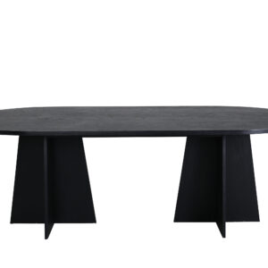Bootcut – Table à manger ovale – Noir – 230 x 115 cm