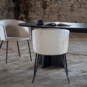 Bootcut – Table à manger ovale – Noir – 230 x 115 cm