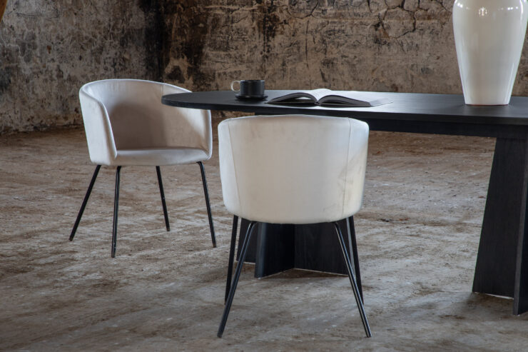 Bootcut – Table à manger ovale – Noir – 230 x 115 cm