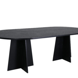 Bootcut – Table à manger ovale – Noir – 230 x 115 cm
