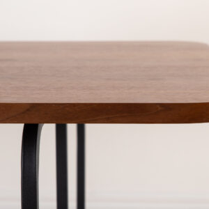 Uno – Table à manger rectangulaire – Noir, Naturel, Noyer – 200 x 90 cm