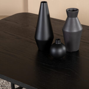 Uno – Table à manger rectangulaire – Noir – 200 x 90 cm