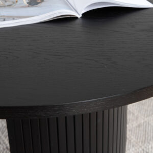 Bianca – Table à manger ovale – Noir – 200 x 90 cm