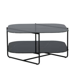 Un-line – Table basse – Noir – 85 x 85 cm