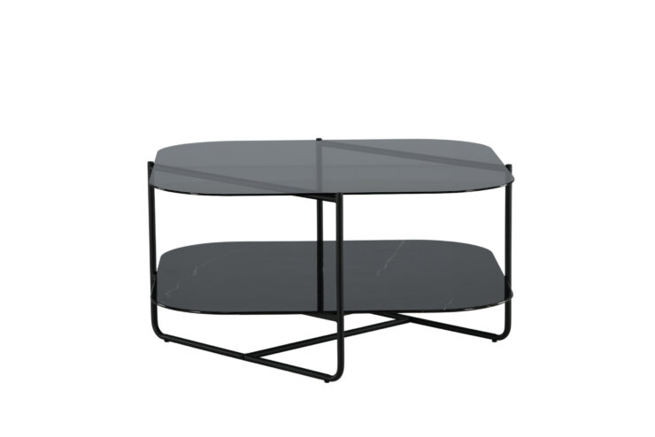 Un-line – Table basse – Noir – 85 x 85 cm