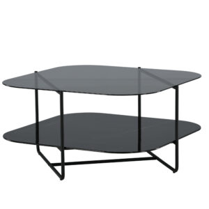 Un-line – Table basse – Noir – 85 x 85 cm