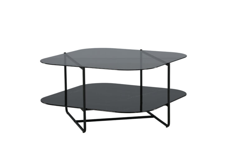 Un-line – Table basse – Noir – 85 x 85 cm