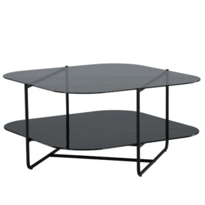Un-line – Table basse – Noir – 85 x 85 cm