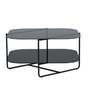 Un-line – Table basse – Noir – 85 x 85 cm