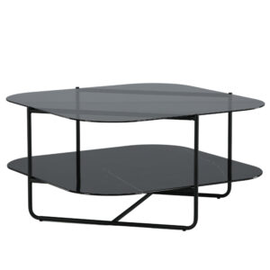 Un-line – Table basse – Noir – 85 x 85 cm