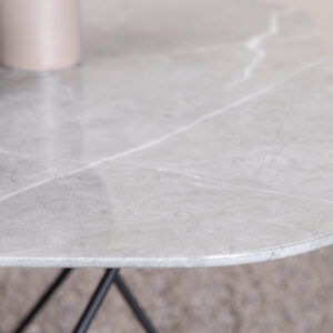 Tristar – Table basse – Noir, Gris – 80 x 80 cm