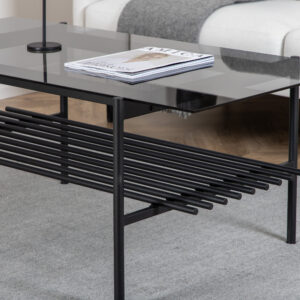 Von Staf – Table basse – Noir – 120 x 60 cm