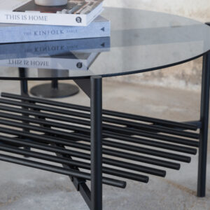 Von Staf – Table basse – Noir – ⌀80 cm