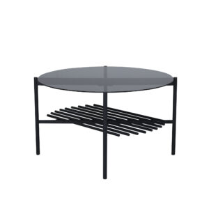Von Staf – Table basse – Noir – ⌀80 cm