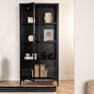 Piring – Meuble de rangement – Noir – 40 x 190 x 90 cm