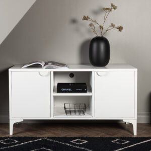 Piring – Meuble TV – Blanc – 40 x 63 x 120 cm