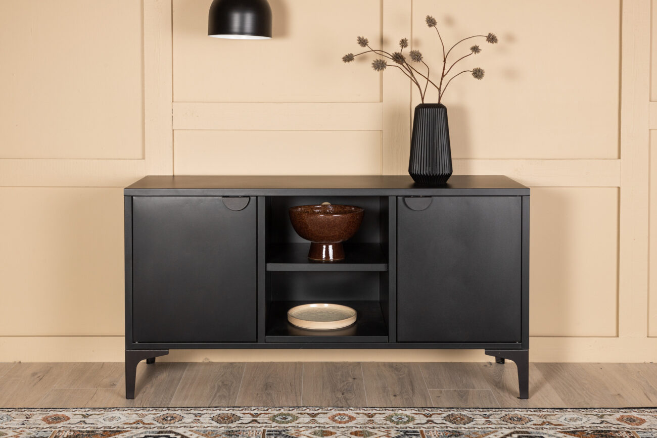 Piring – Meuble TV – Noir – 40 x 63 x 120 cm