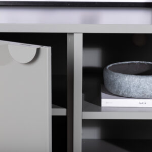 Piring – Meuble TV – Gris clair – 40 x 63 x 120 cm