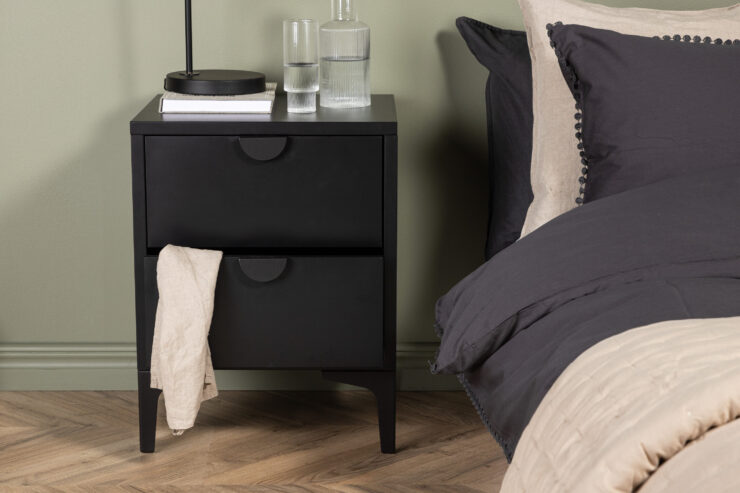Piring – Commode – Noir – 40 x 60 x 45 cm