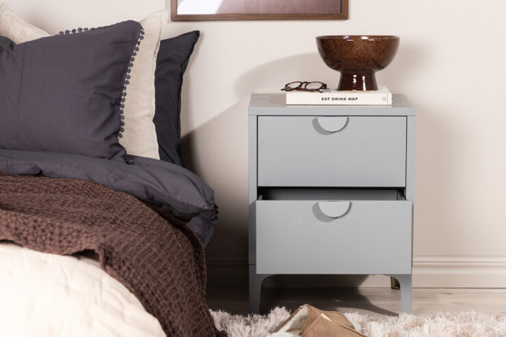 Piring – Commode – Gris clair – 40 x 60 x 45 cm