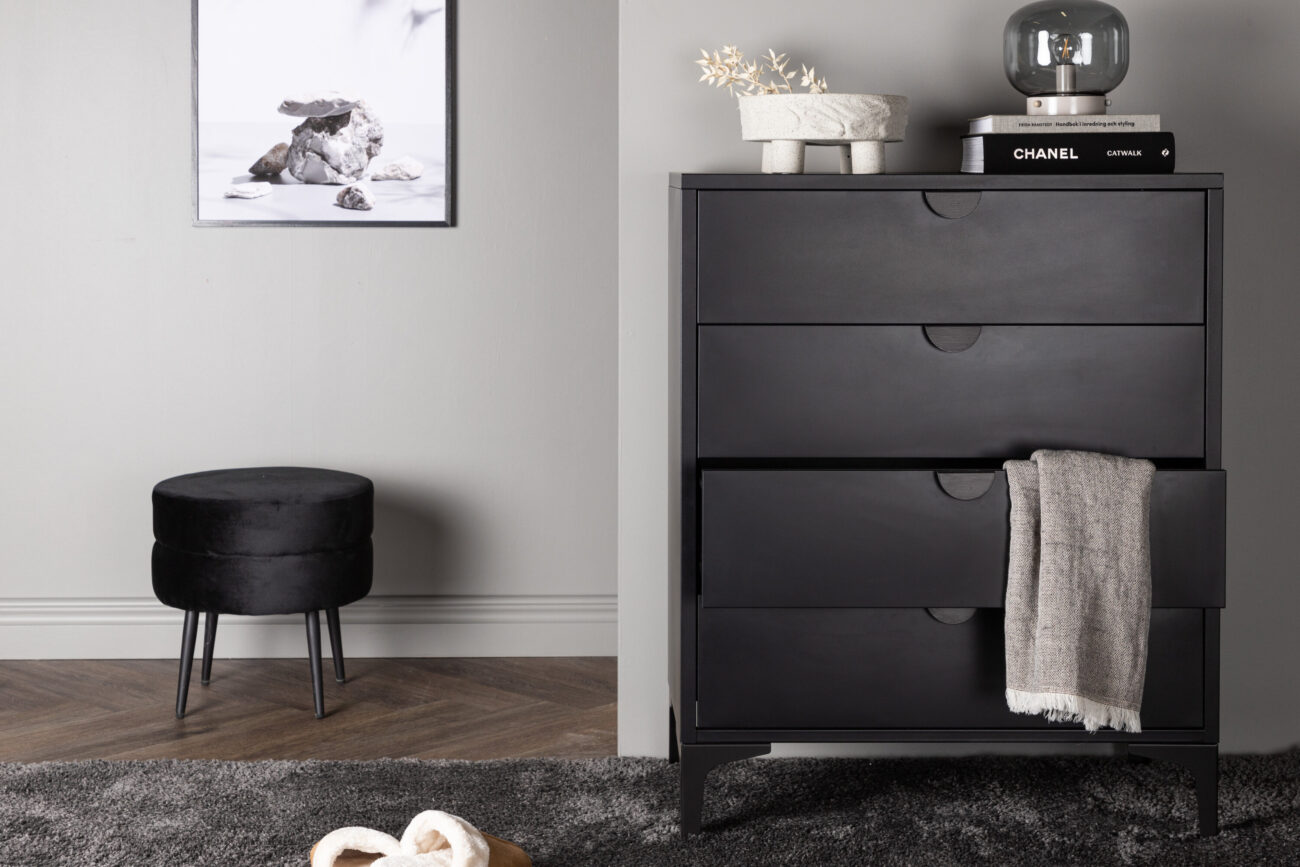 Piring – Commode – Noir – 40 x 98 x 78 cm