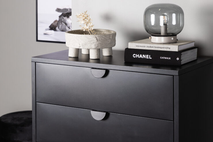 Piring – Commode – Noir – 40 x 98 x 78 cm