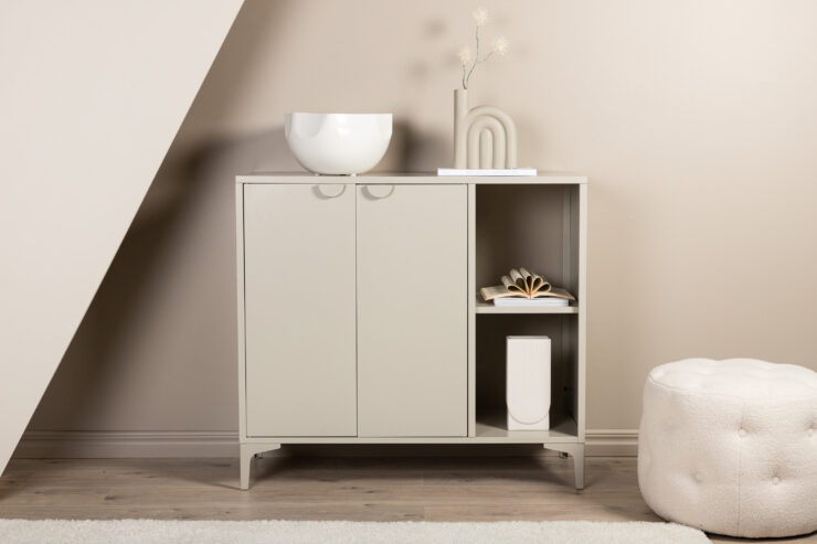 Piring – Meuble de rangement – Beige – 42 x 100 x 110 cm