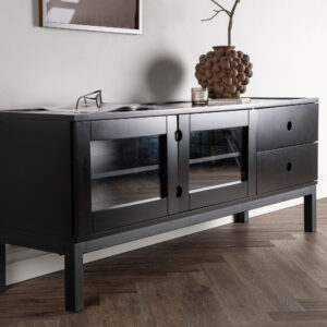 Alcoa – Commode – Noir – 40 x 57 x 150 cm