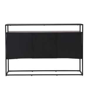 Kingsport – Meuble de rangement – Noir – 45 x 80 x 120 cm