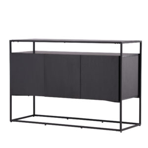 Kingsport – Meuble de rangement – Noir – 45 x 80 x 120 cm