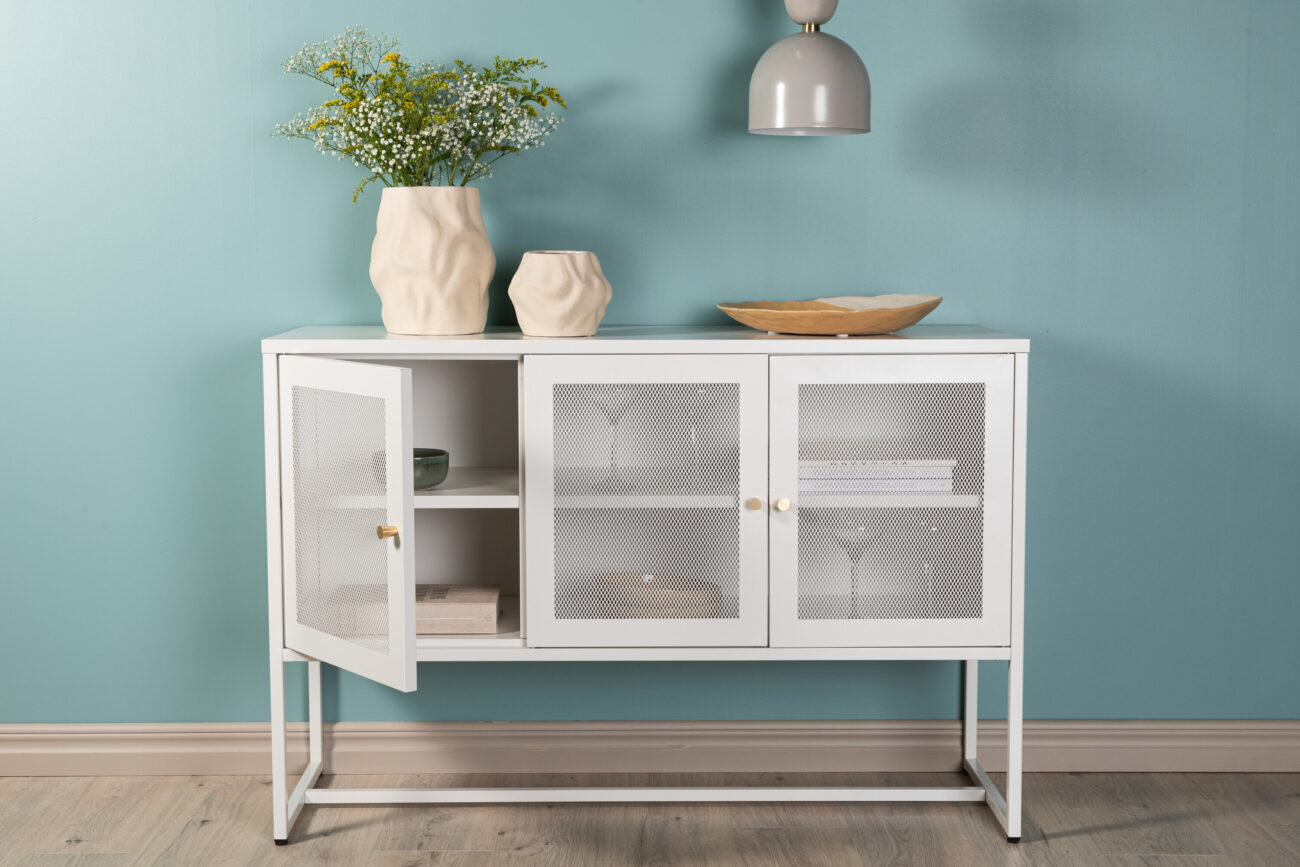 Malla – Meuble de rangement – Blanc – 40 x 80 x 120 cm