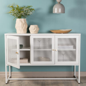 Malla – Meuble de rangement – Blanc – 40 x 80 x 120 cm