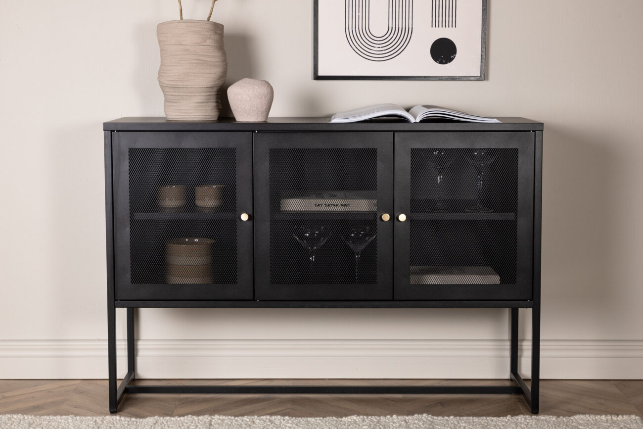 Malla – Meuble de rangement – Noir – 40 x 80 x 120 cm