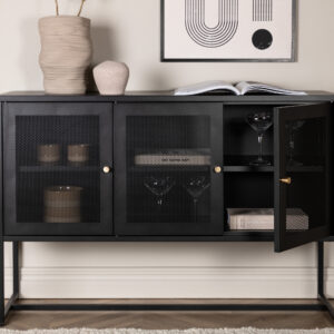 Malla – Meuble de rangement – Noir – 40 x 80 x 120 cm