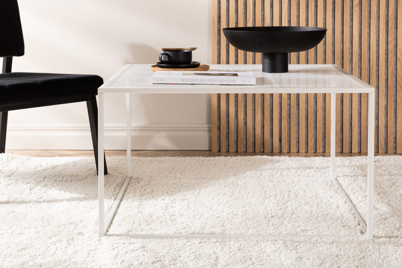 Netz – Table basse – Blanc – 80 x 80 cm