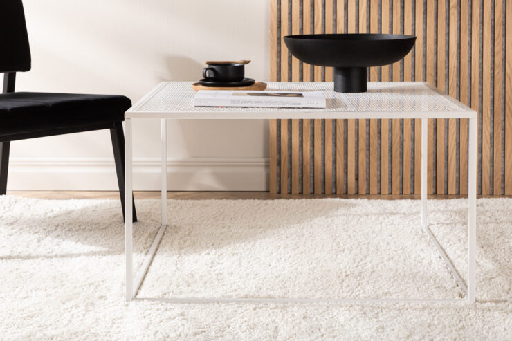Netz – Table basse – Blanc – 80 x 80 cm