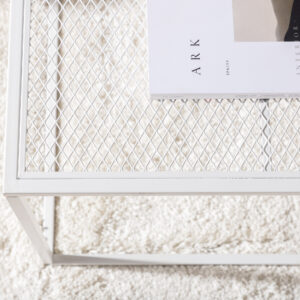 Netz – Table basse – Blanc – 80 x 80 cm