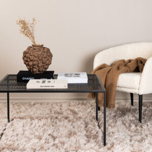 Netz – Table basse – Noir – 80 x 80 cm