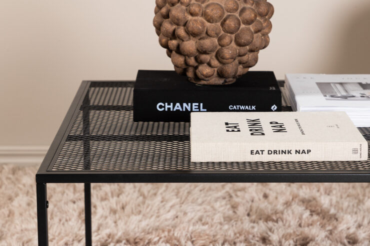 Netz – Table basse – Noir – 80 x 80 cm