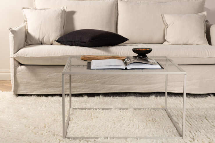 Netz – Table basse – Beige – 80 x 80 cm