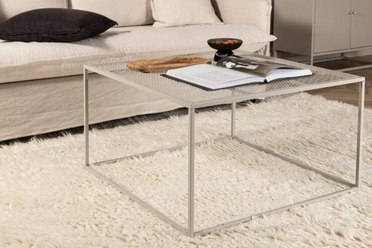 Netz – Table basse – Beige – 80 x 80 cm